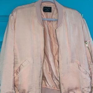 Pink bomber jacket